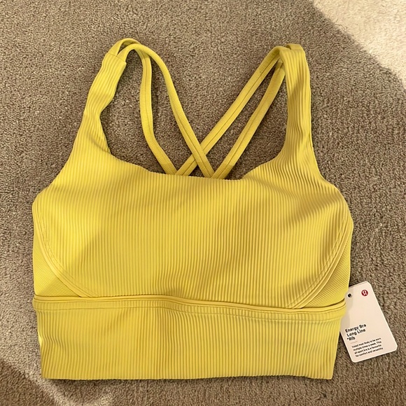 Lululemon Energy Bra Long Line Ribbed - Picture 1 of 3